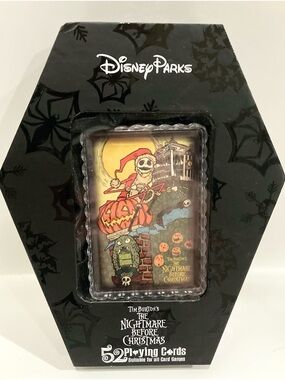 Disney Parks Haunted Mansion Nightmare Before Christmas 52-card Playing Deck Box